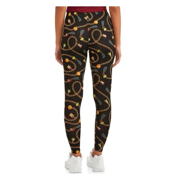 Christmas Gingerbread Charms Jewelry Leggings New Size Medium 7/9 No Boundaries - Picture 4 of 7